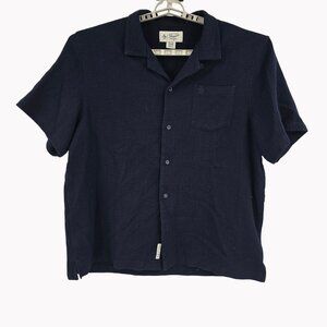 Original Penguin Munsingwear Mens XXL Navy Shirt Cotton Blend Pocket